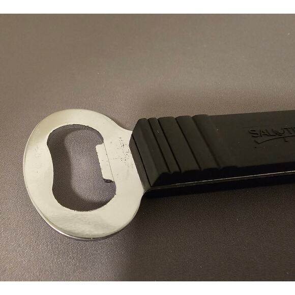 Salute Beer Bottle and Can Pierce Opener - 6" (inches) long w/Black Handle - Picture 3 of 7
